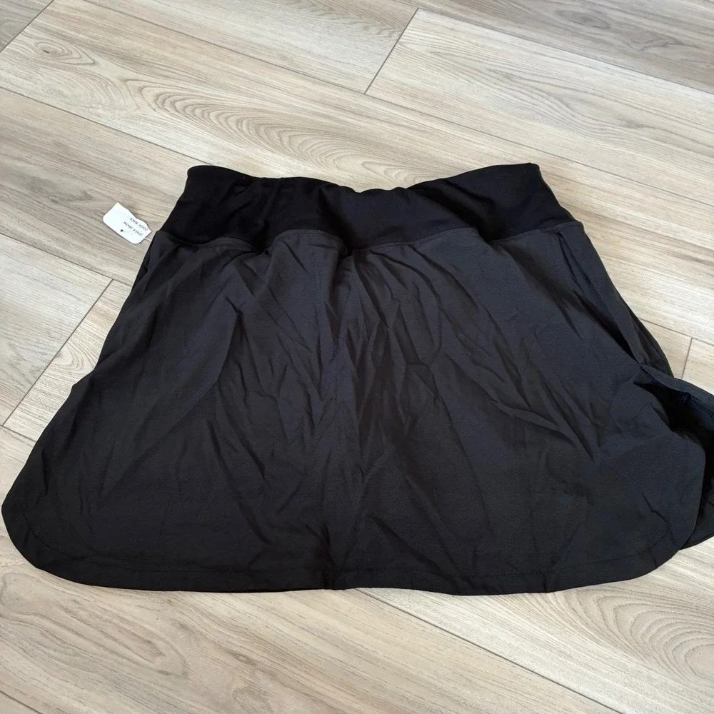 New EBB & FLOW Black Skort Built in Bike‎ Short Athletic Tennis Golf Sporty XL